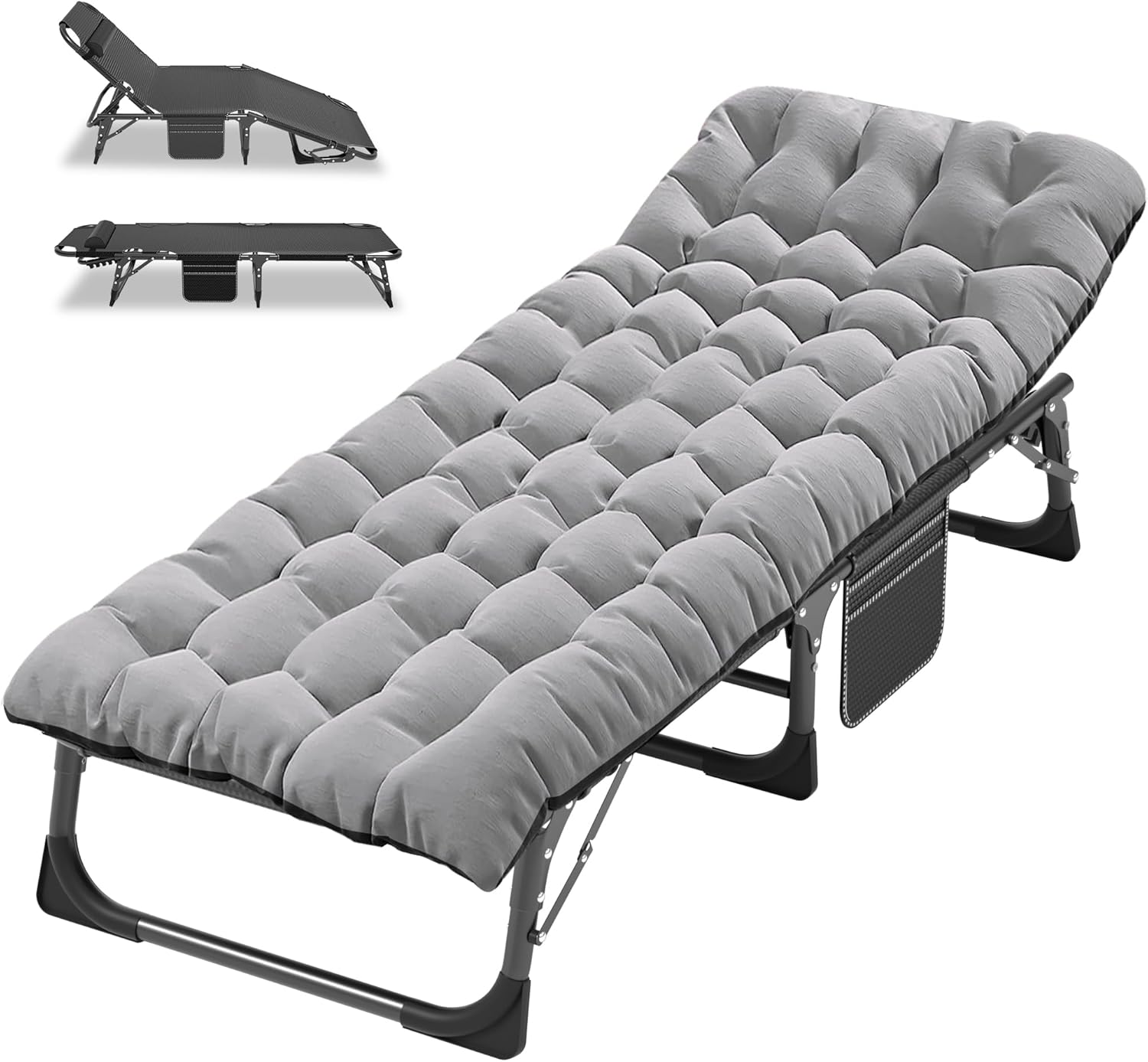 ABORON Camping Cot for Adult 28in Extra Wide Heavy-Duty Bed