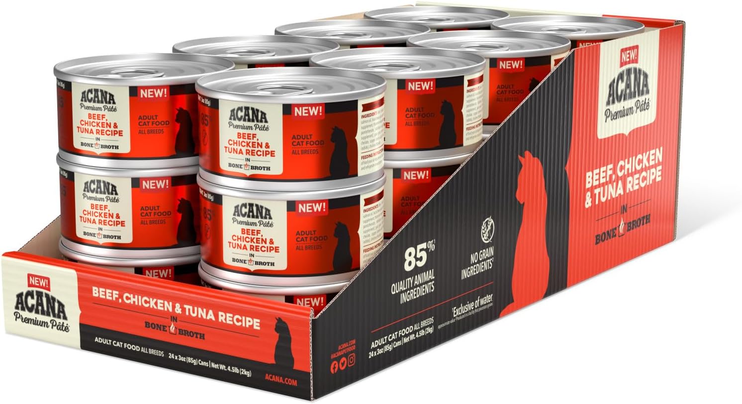 ACANA Premium Pate Wet Cat Food with Bone Broth for Cats
