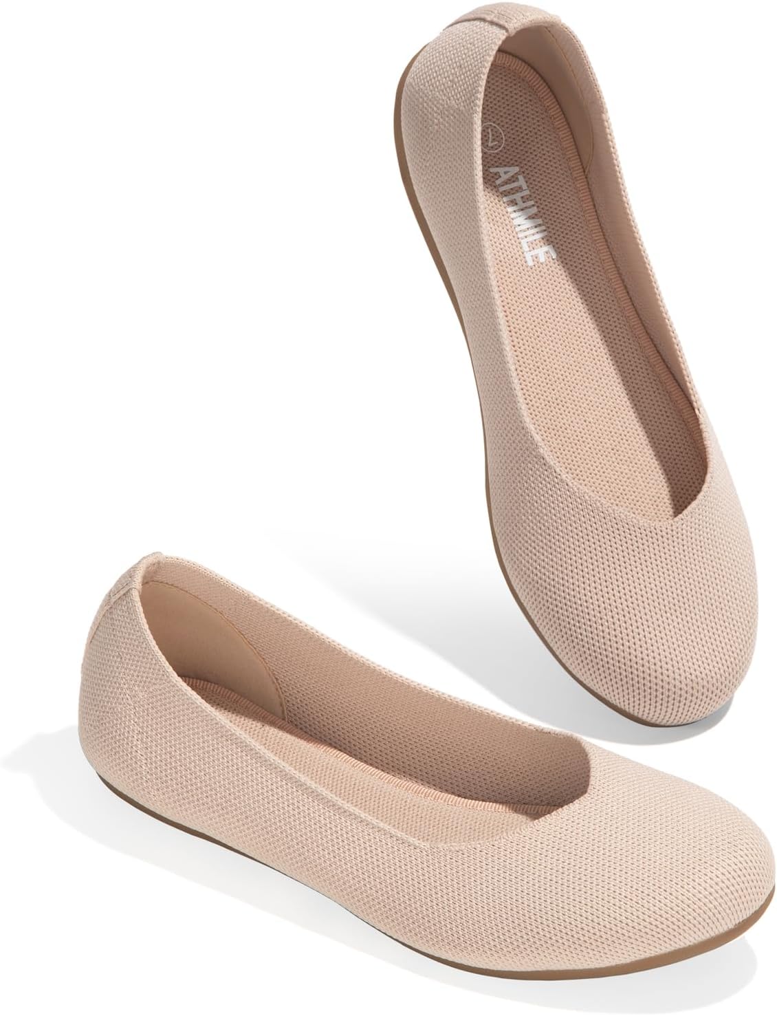 ATHMILE Women's Flat Ballet Shoes for Comfort and Style