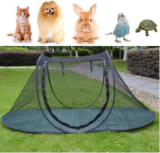 Portable Pet Playpen: Indoor/Outdoor Shelter for Small Animals by Petall