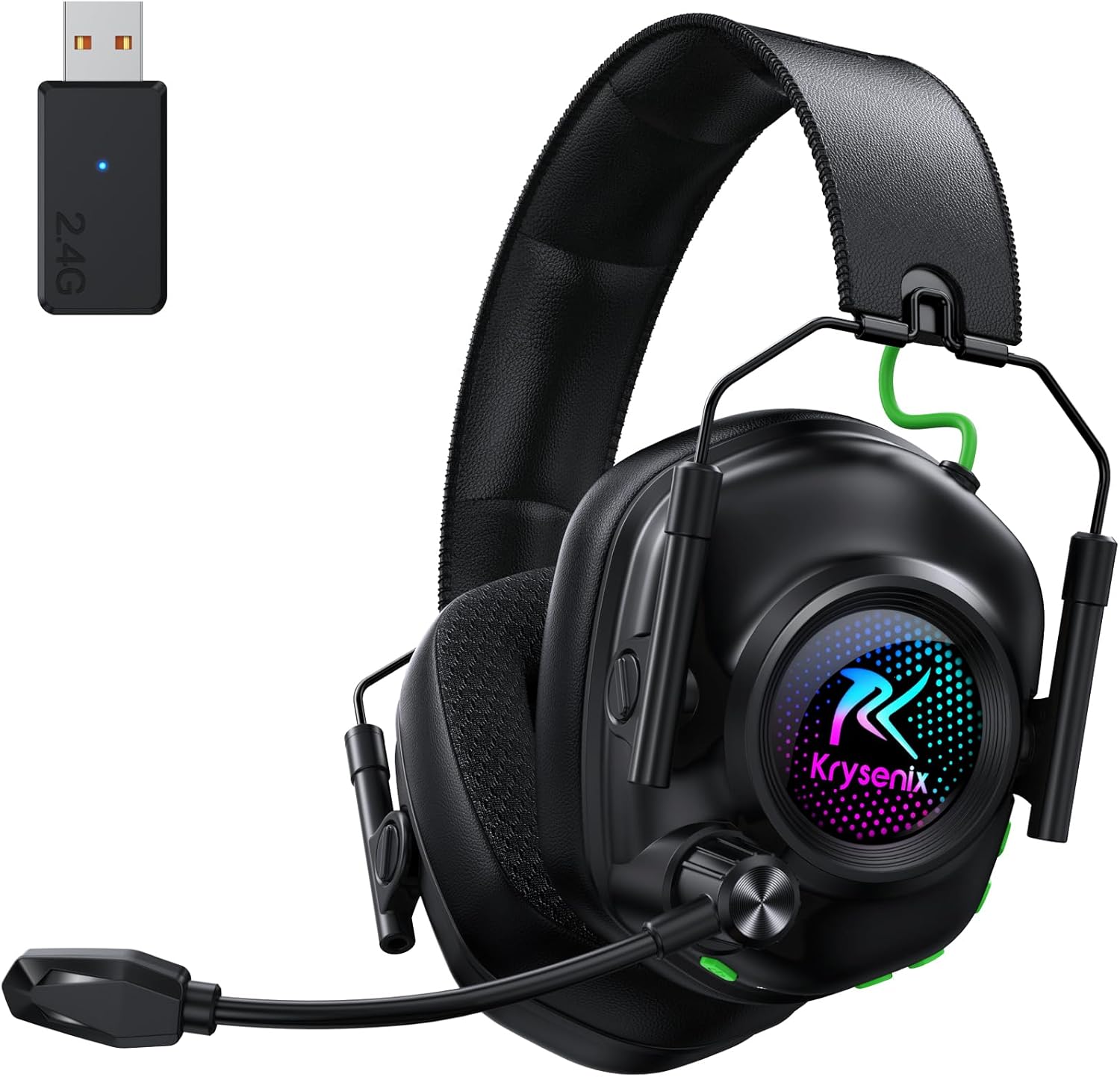 Wireless Gaming Headset with Microphone for PC, PS5, PS4, Switch