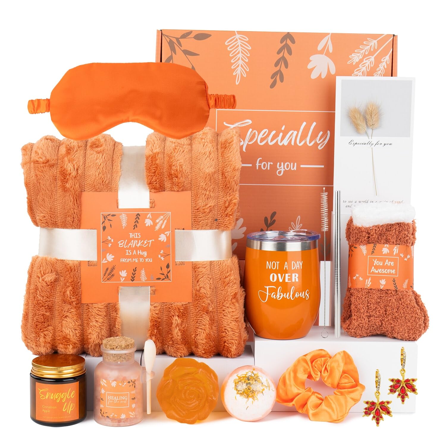 Self Care Package for Women: Cozy Fall Gift Basket Surprise