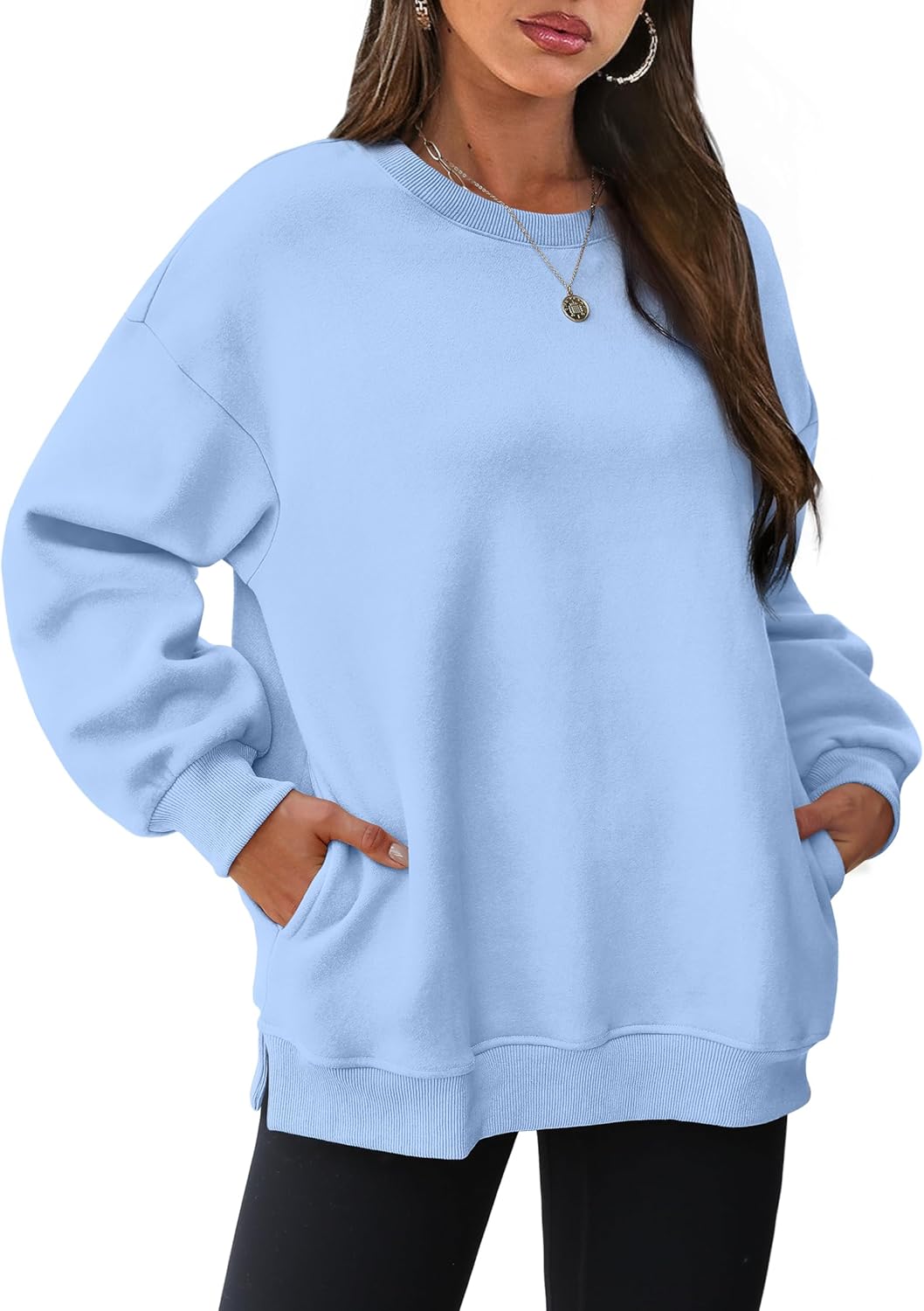 Oversized Sweatshirts for Women - Cozy Fleece Pullover Tops