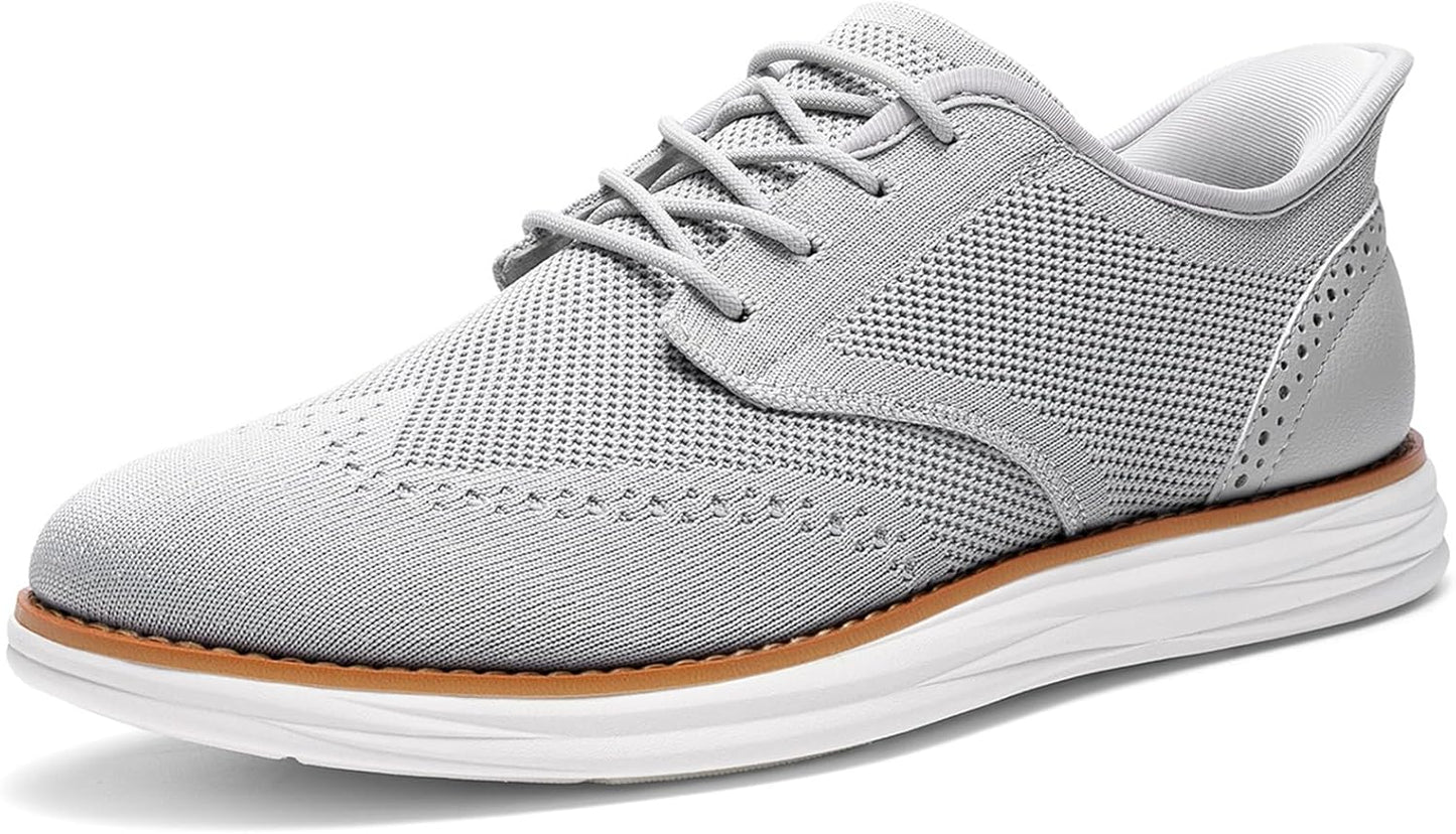 Bruno Marc Men's KnitFlex Craft Mesh Oxfords for Every Occasion