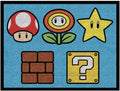 Franco Super Mario Kids Room Non Slip Area Rug - Vibrant Playmat