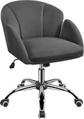Yaheetech Cute Velvet Desk Chair for Makeup and Home Office
