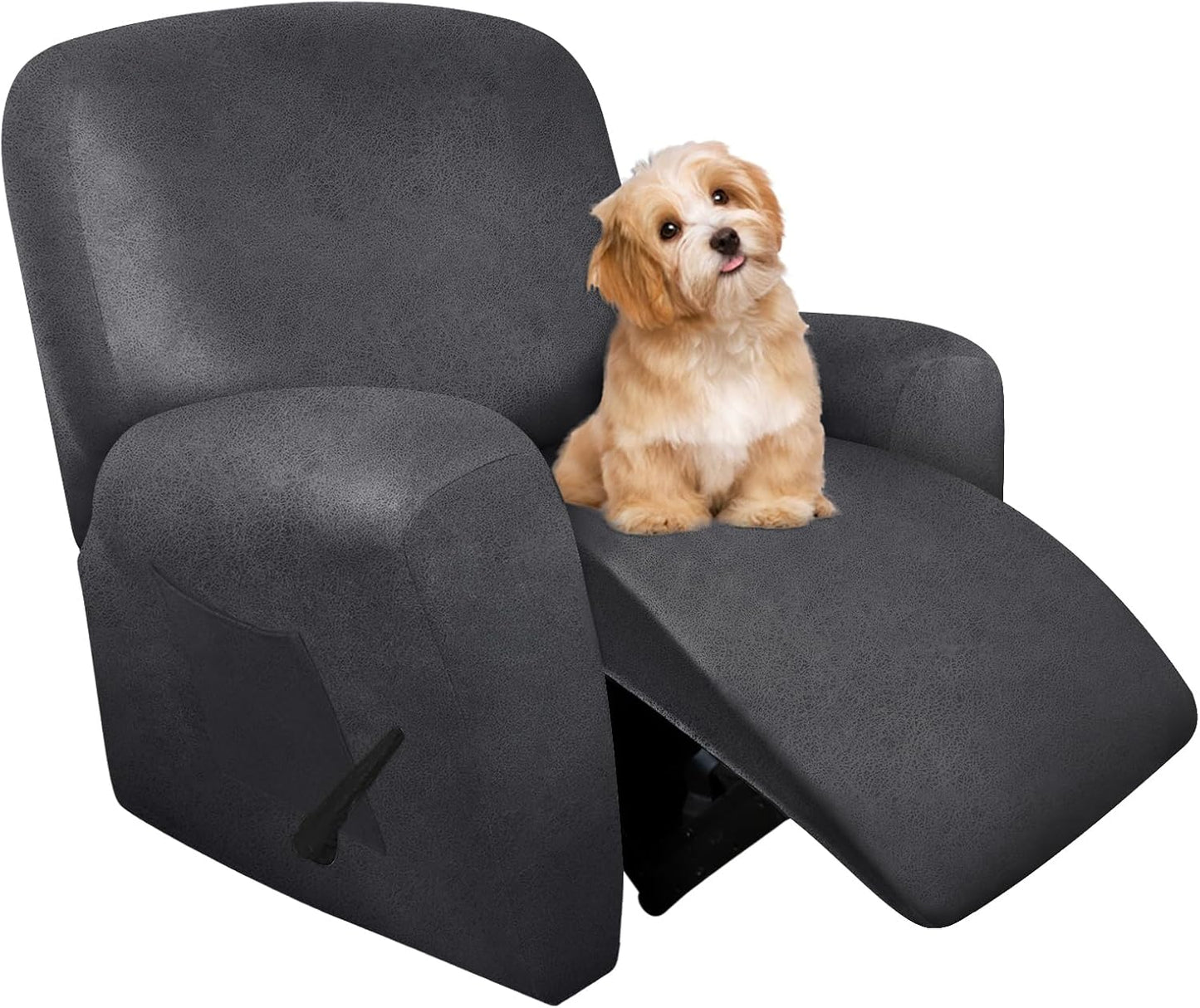 Molasofa Recliner Chair Covers - Soft Stretch Leather Like Design