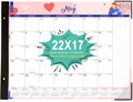 Spacious 22x17 18-Month Desk Calendar - Stay Organized!
