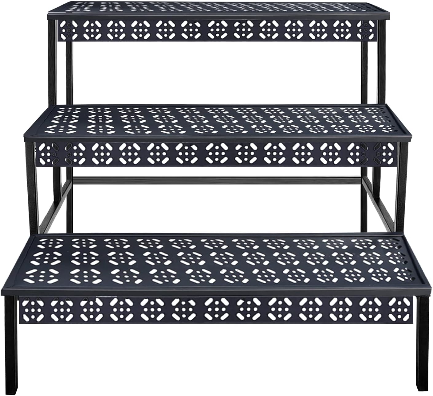 3 Tiers Metal Plant Stand for Indoor and Outdoor Use