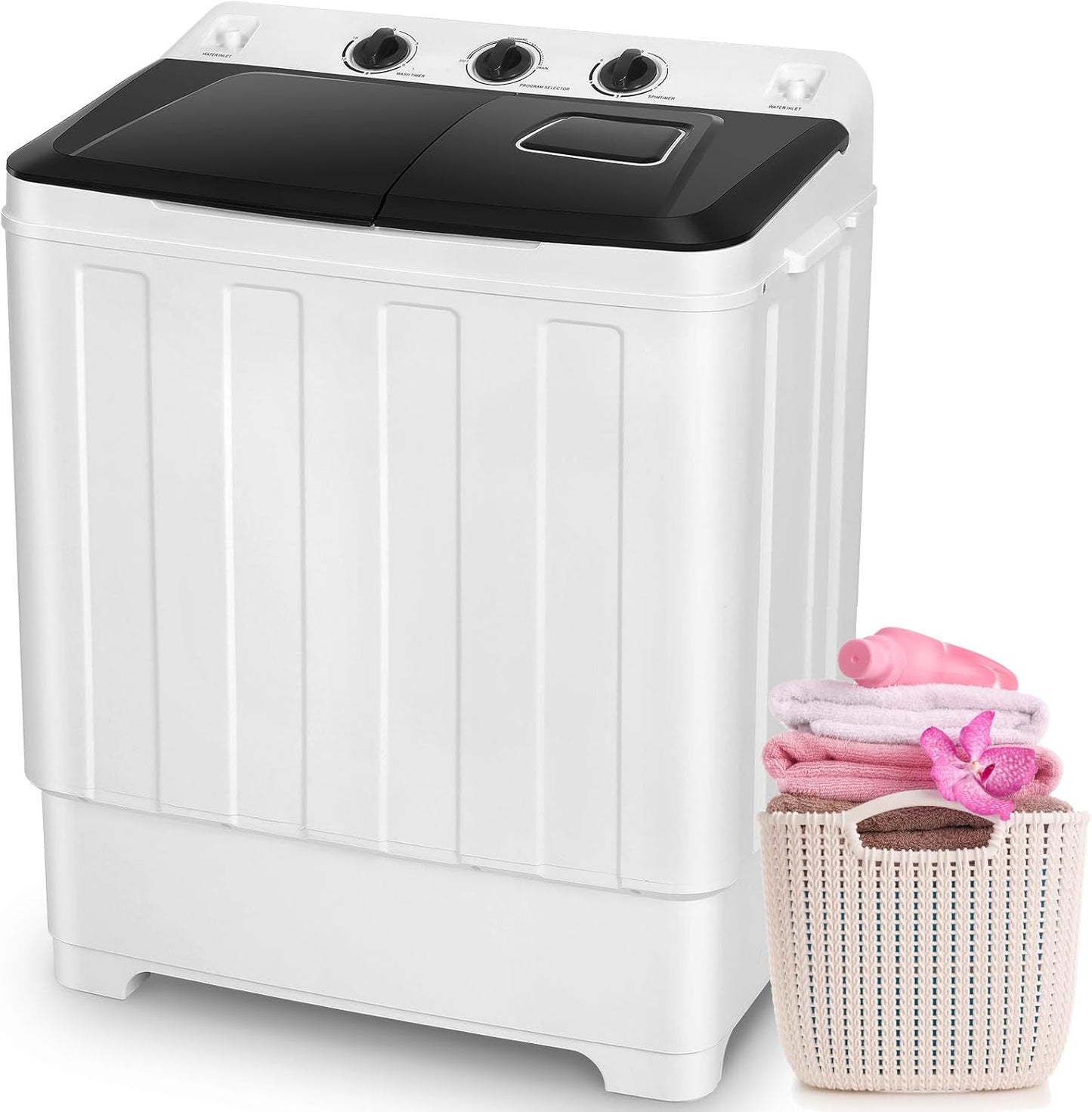 Nictemaw Portable Washer & Dryer Combo - 30Lbs Capacity