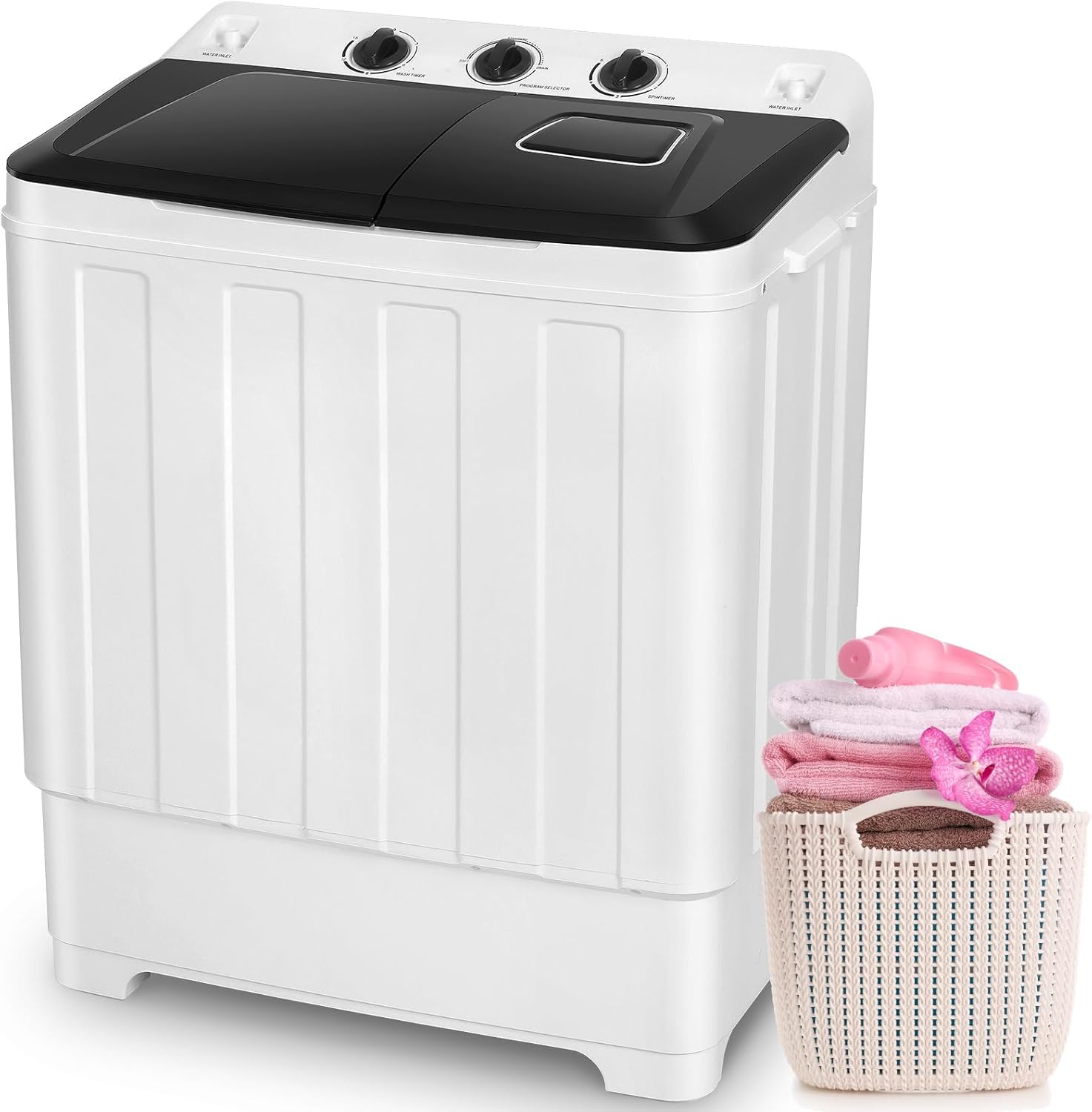 Nictemaw Portable Washer & Dryer Combo - 30Lbs Capacity