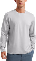 CRZ YOGA Cloud Jersey Long Sleeve Shirt for Men - Soft Everyday Tee