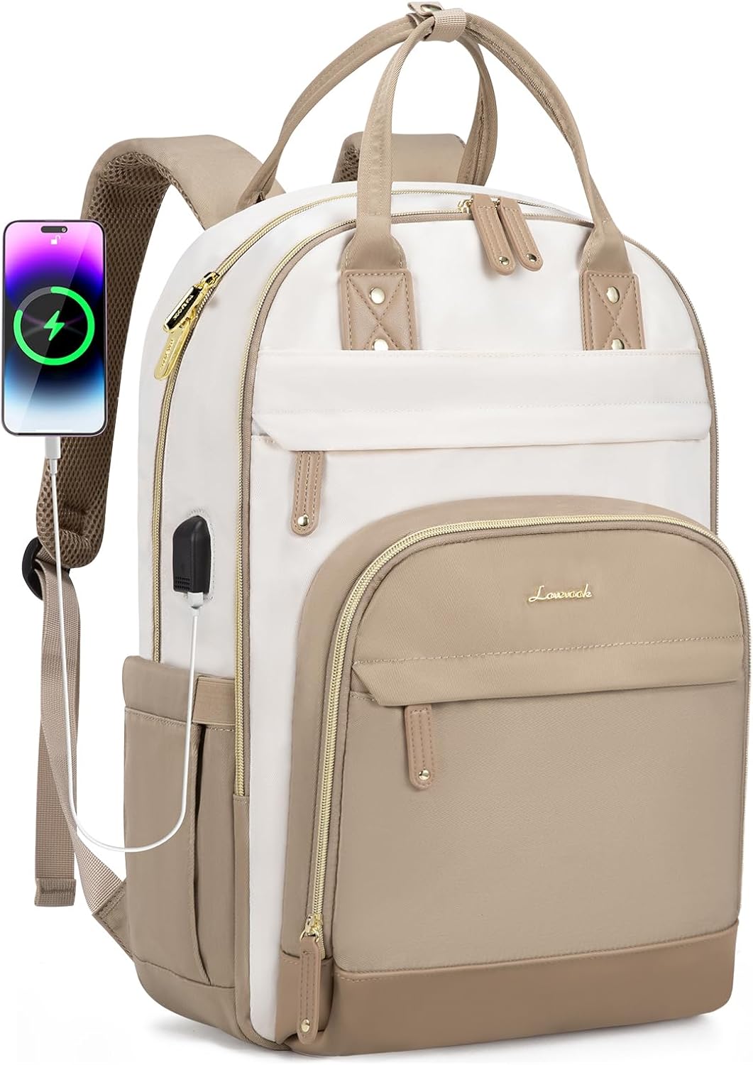 LOVEVOOK Laptop Backpack for Women - Stylish & Functional Design