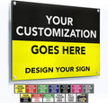 Custom Outdoor Metal Sign 20x20 in - Personalized Aluminum Business