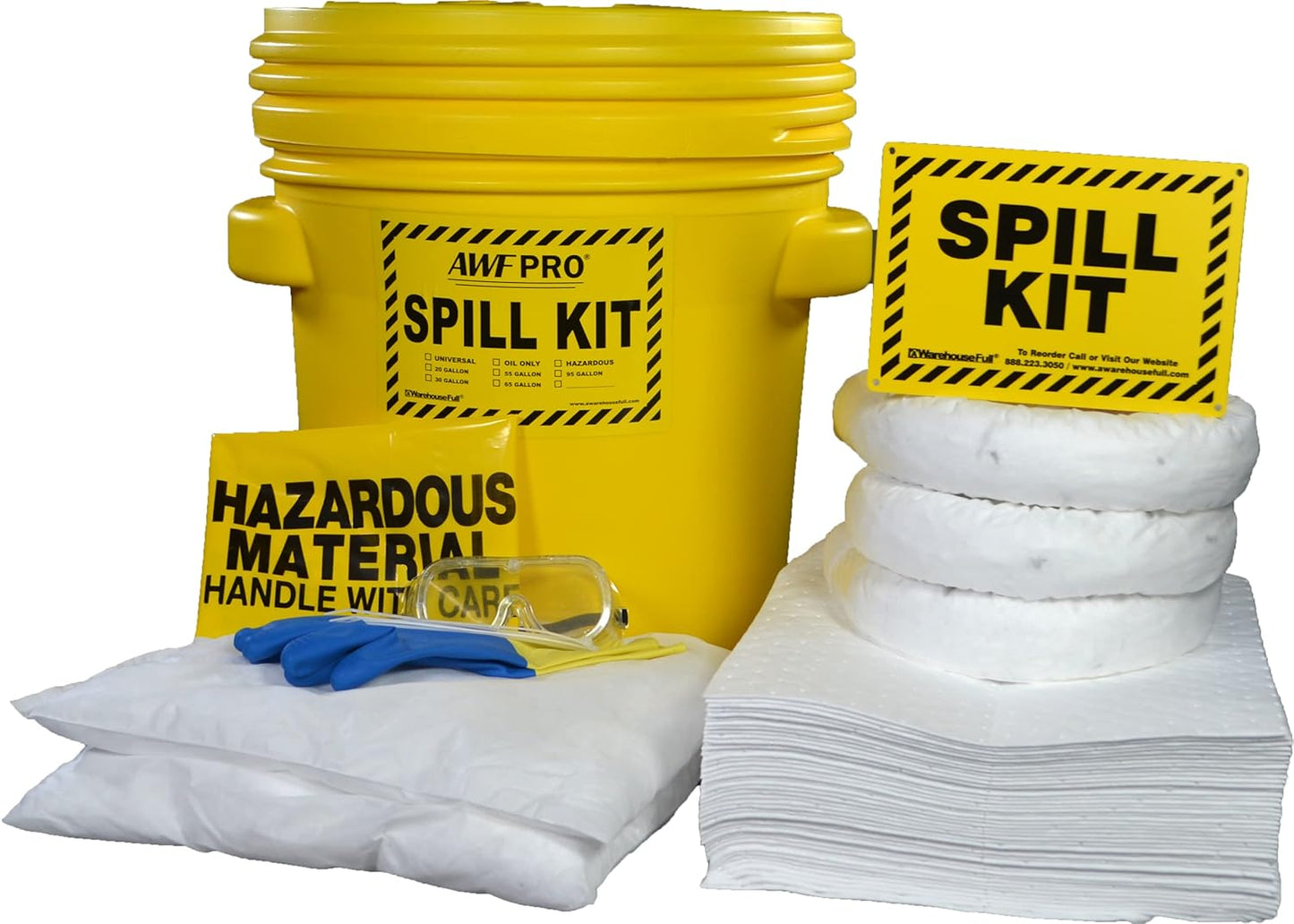 AWF PRO 20 Gallon Oil Only Spill Kit for Effective Cleanup