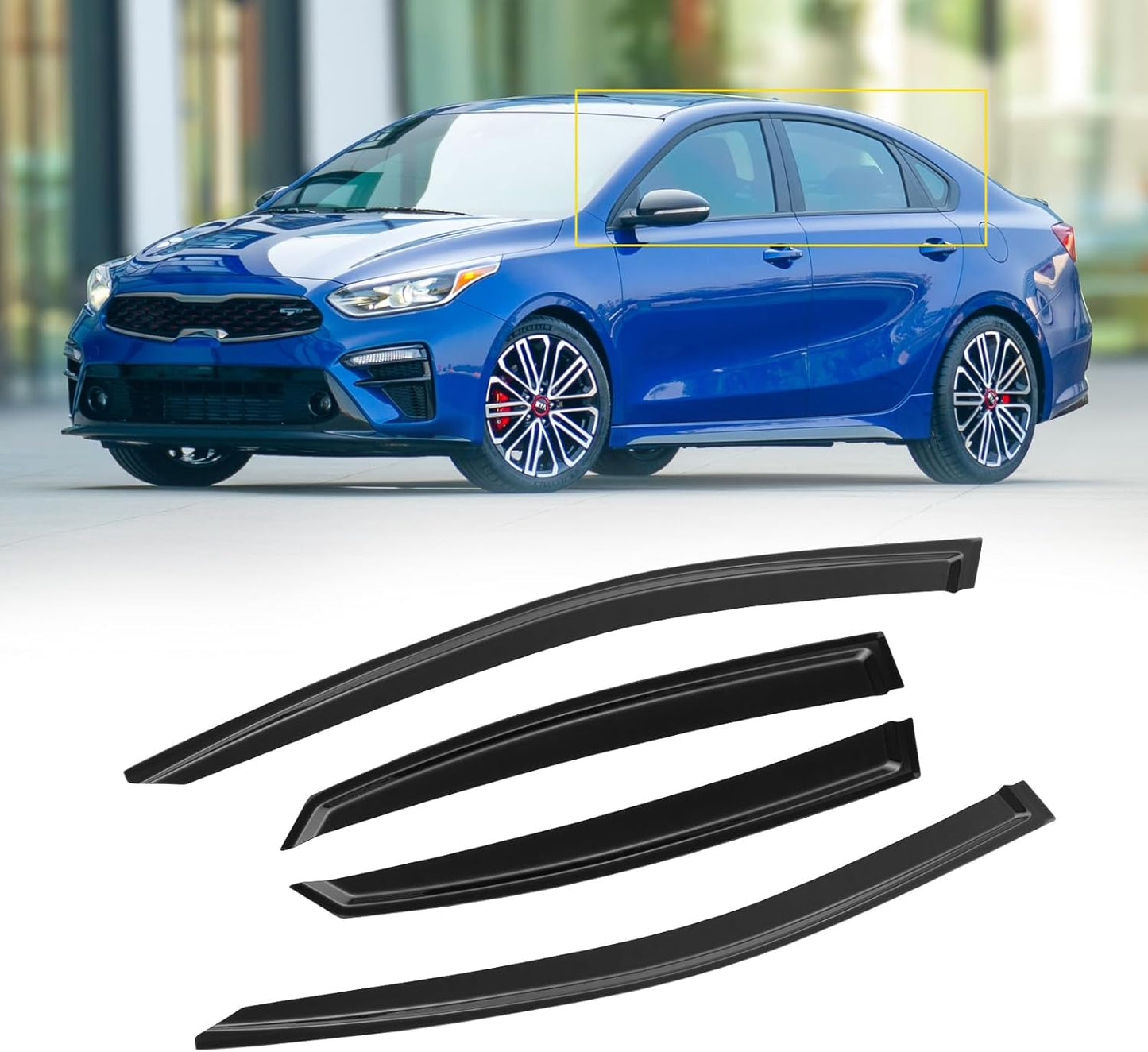Window Visor for Kia Forte 2019-2024 - Durable Rain Guards