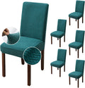 Genina Chair Covers for Dining Room Chairs Teal - Stretch Fit