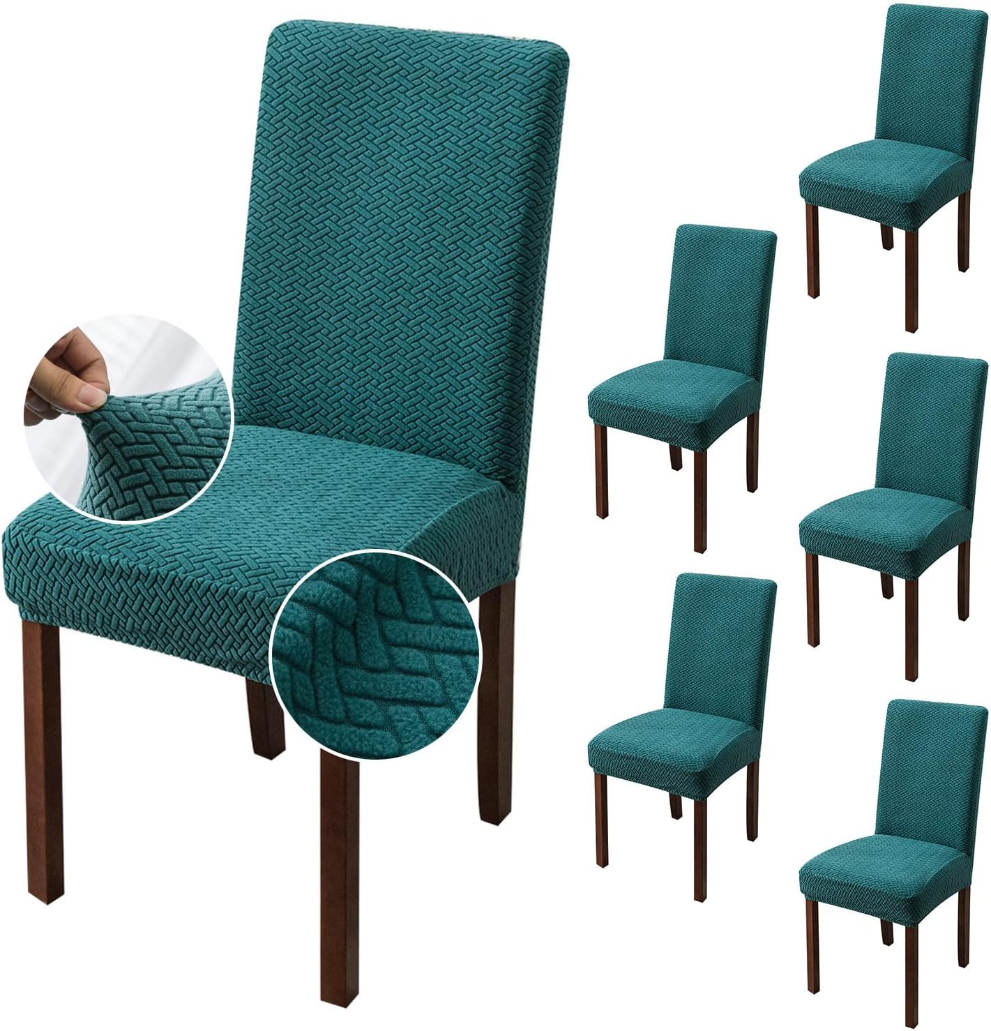 Genina Chair Covers for Dining Room Chairs - Stylish Slipcovers