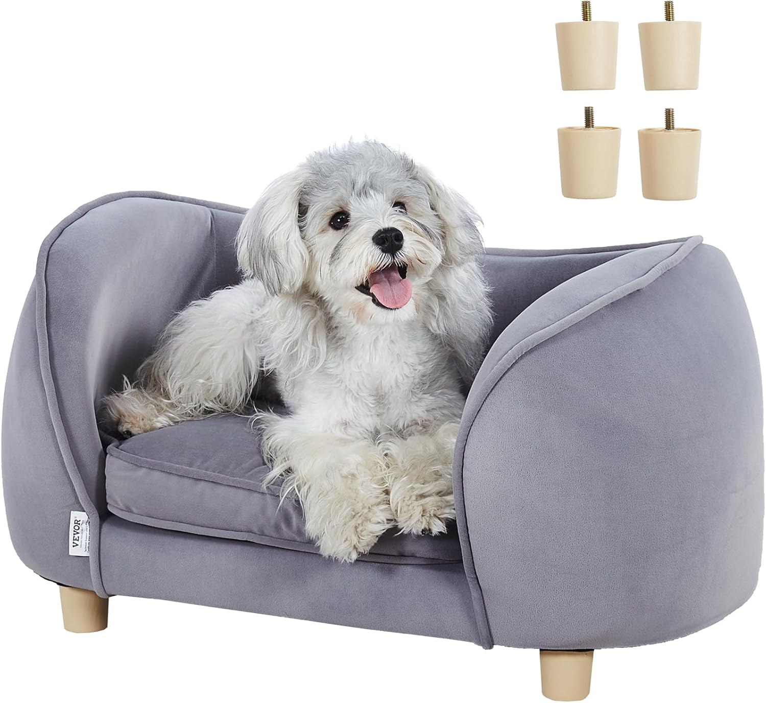 VEVOR Dog Bed Couch for Small Dogs and Cats, Soft and Stylish