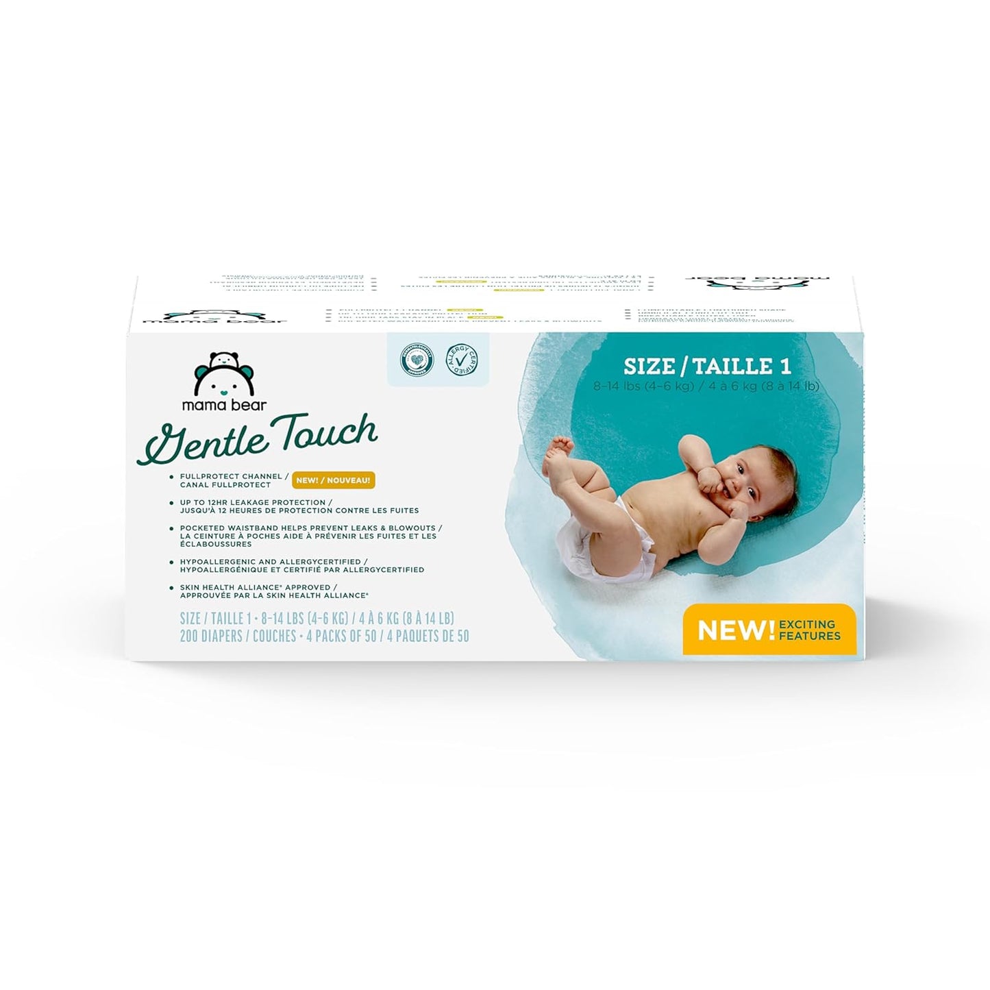 Mama Bear Gentle Touch Diapers Size 1 for Ultimate Comfort