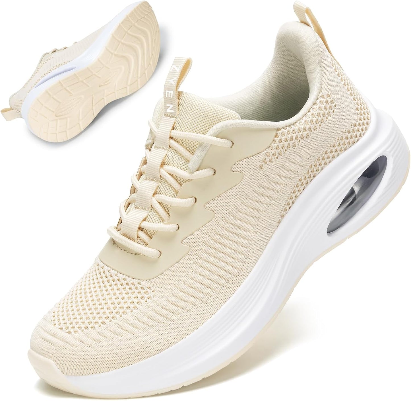 ZYEN Wide Toe Box Shoes for Women - Air Cushion Sneakers