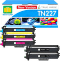 TN227 5-Pack High Yield Toner Cartridges - 2 Black + CMY