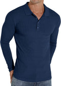 Askdeer Men's Polo Shirts Classic Stretch Slim Fit Casual Shirts