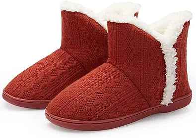 TUOBUQU Women Warm Bootie Slippers for Cozy Indoor Comfort