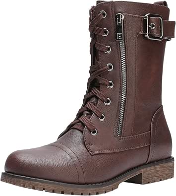 DREAM PAIRS Women's Ankle Bootie Military Combat Boots Review