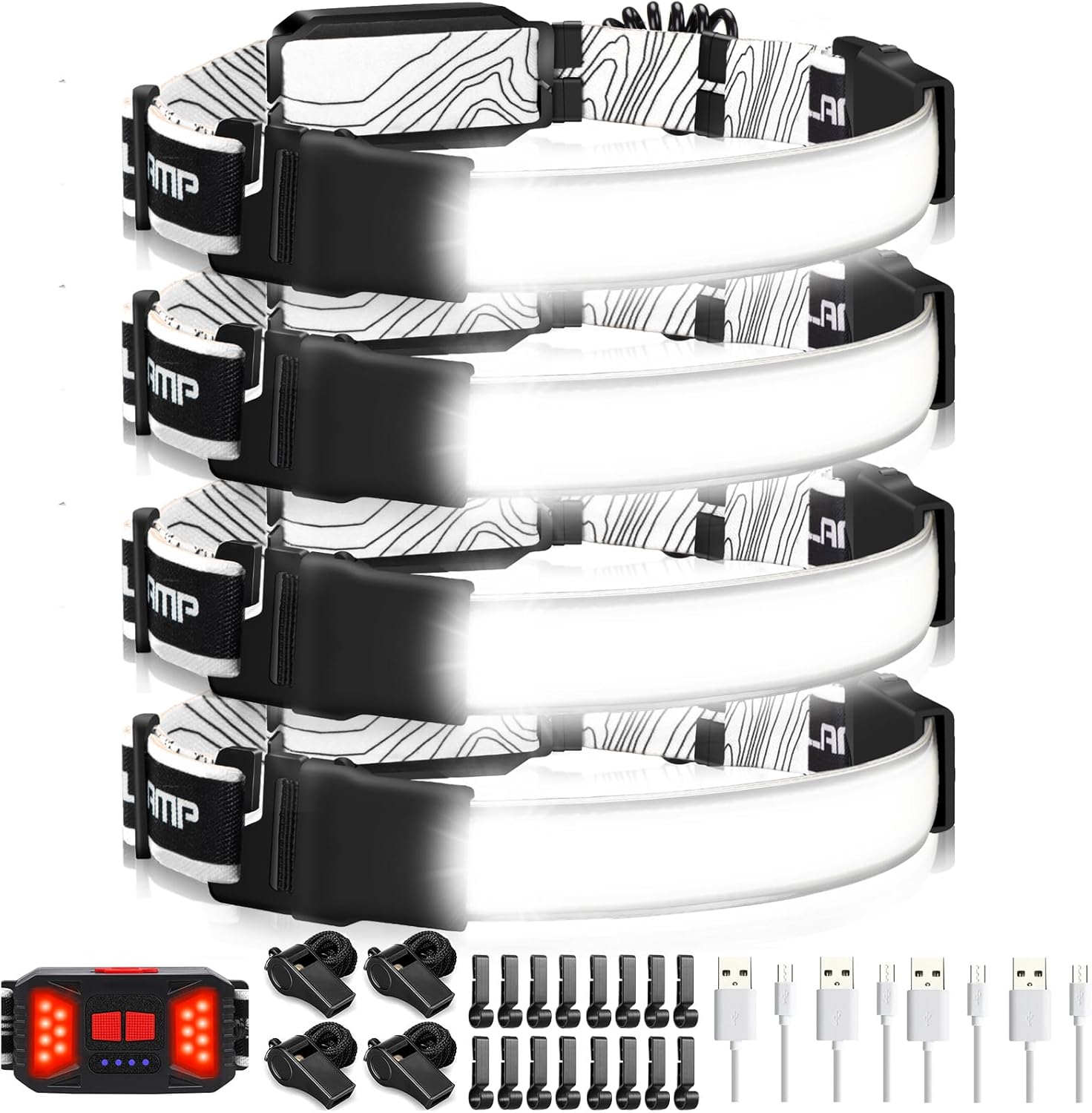 Adelante LED Headlamp Flashlight: 1000LM Rechargeable Light