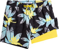 maamgic Mens Swim Trunks with Compression Liner 5 in (Style BDV9)