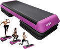 Adjustable Workout Aerobic Exercise Step Platform - Health Club Size