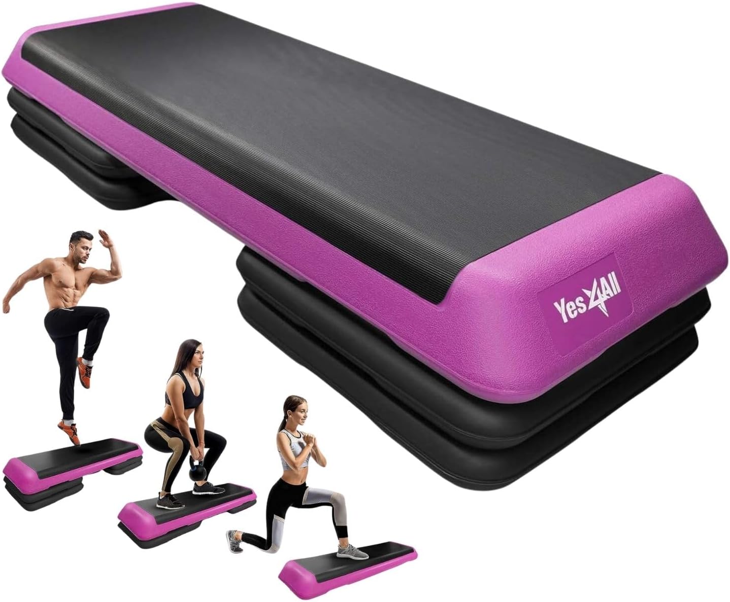 Yes4All Adjustable Workout Aerobic Step Platform for All Levels