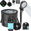 Portable shower for camping with LED display - Long runtime
