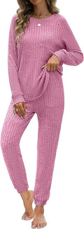 Womens Ribbed Knit Lounge Set for Cozy and Stylish Comfort