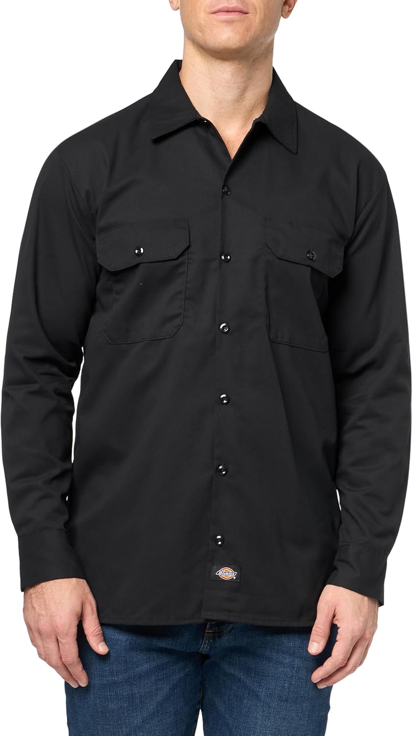 Dickies Men's Flex Relaxed Fit Long Sleeve Work Shirt Review