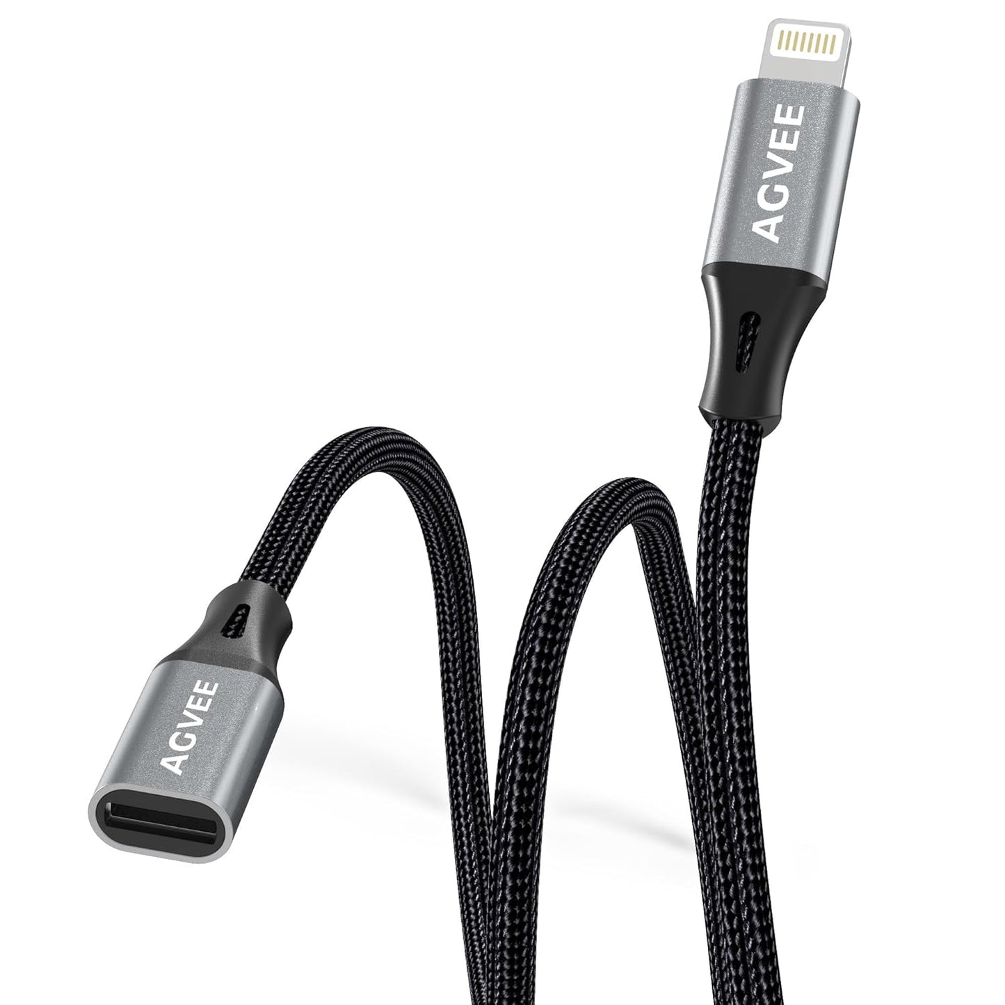 AGVEE 2 Pack 3.3ft Lightning Extension: Extend iPhone Functionality!