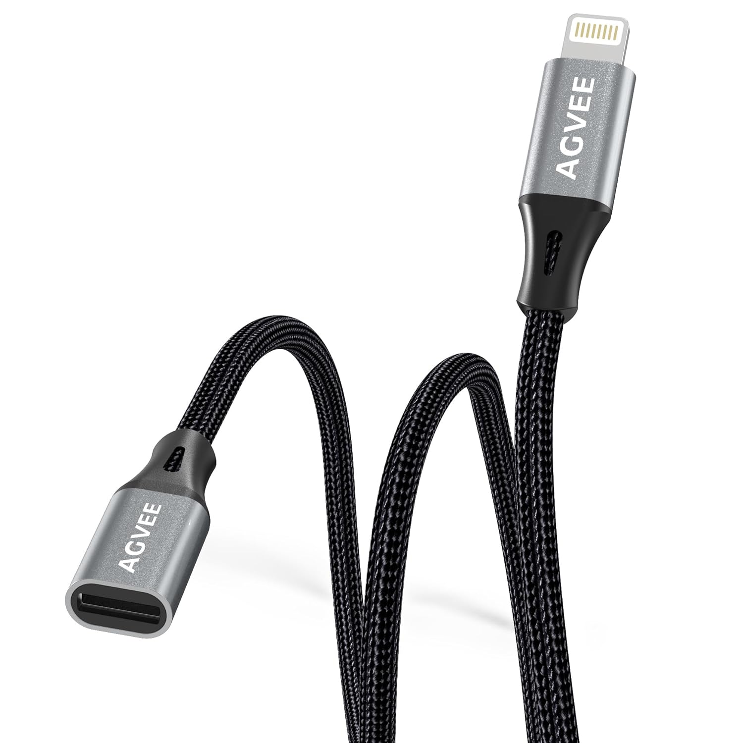 AGVEE 2 Pack 3.3ft Lightning Extension: Extend iPhone Functionality!