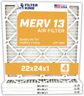 Filter King 22x24x1 Air Filter 4-Pack MERV 13 - High Capture