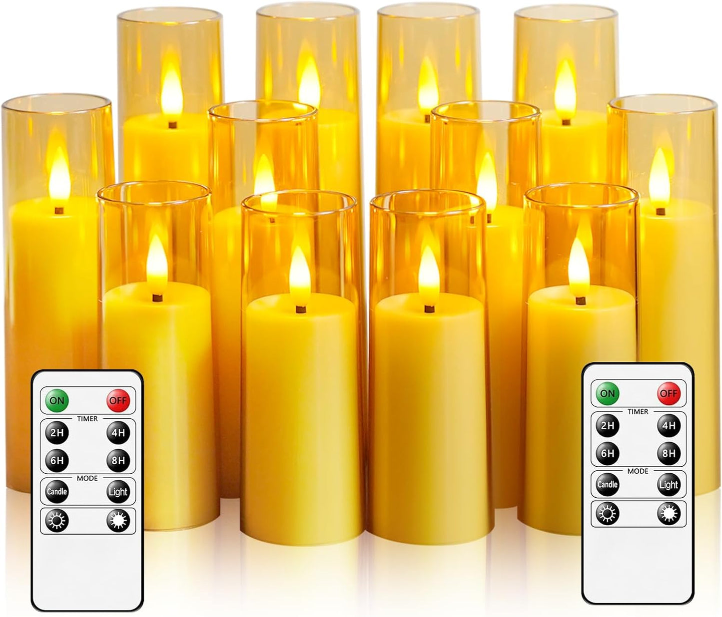 Flickering Flameless Candles for Home Decor and Holiday Use