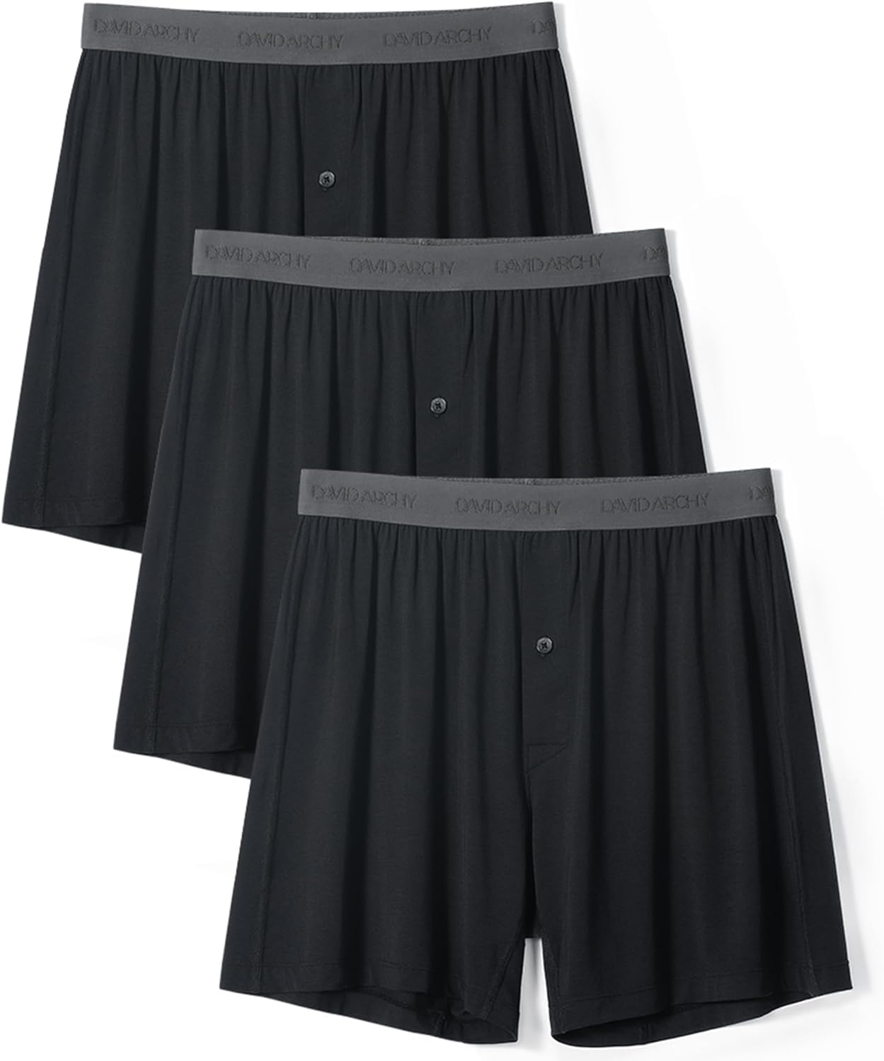 Bamboo Rayon Boxers for Men by DAVID ARCHY - Ultimate Comfort