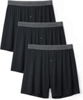 DAVID ARCHY Mens Bamboo Rayon Boxers - Breathable Comfort