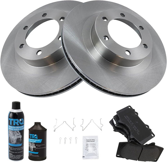TRQ Front Brake Pad & Rotor Kit for Lexus GX470 & 4Runner