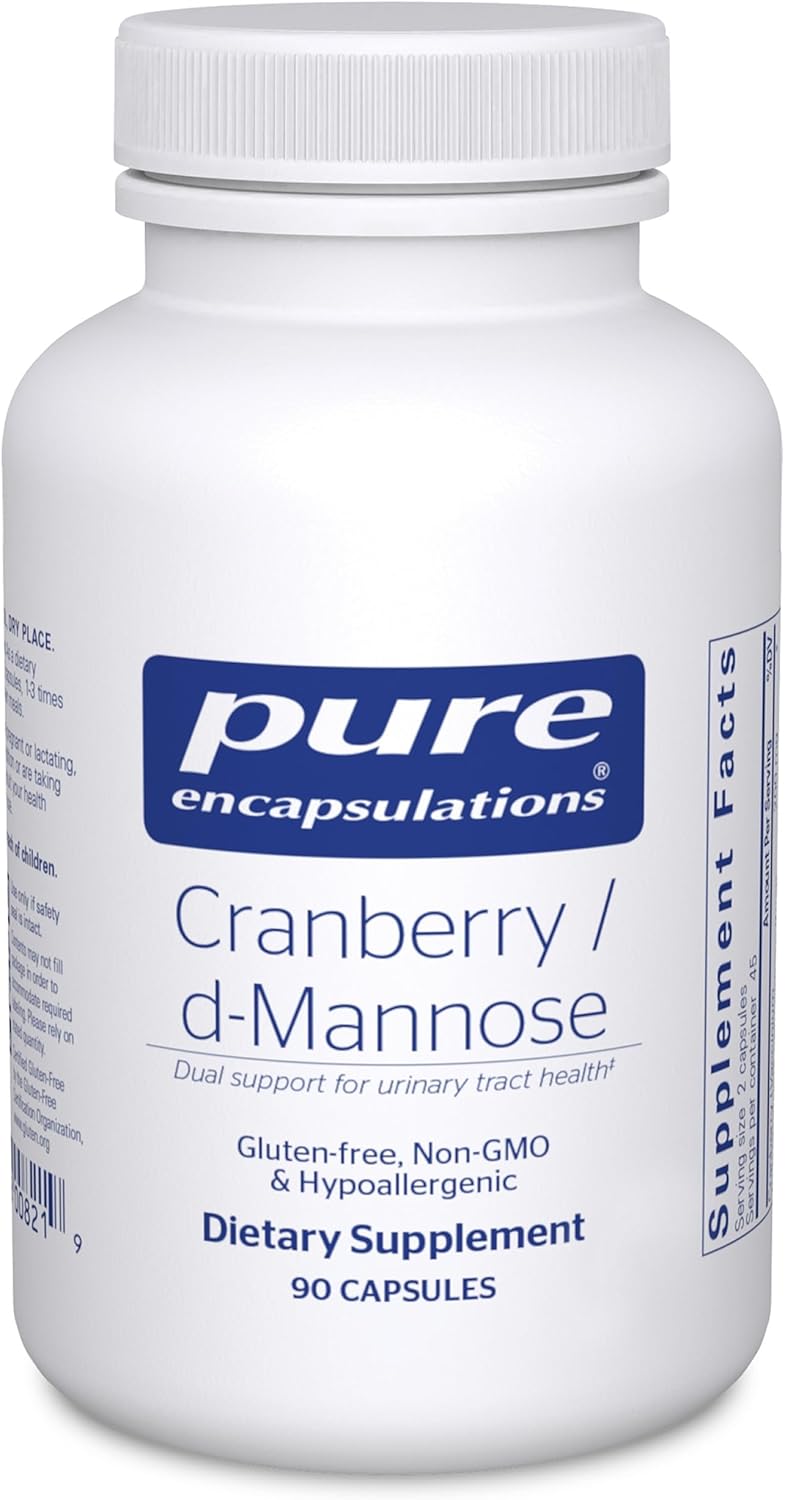 Cranberry D-Mannose Capsules for Urinary Tract Health Support