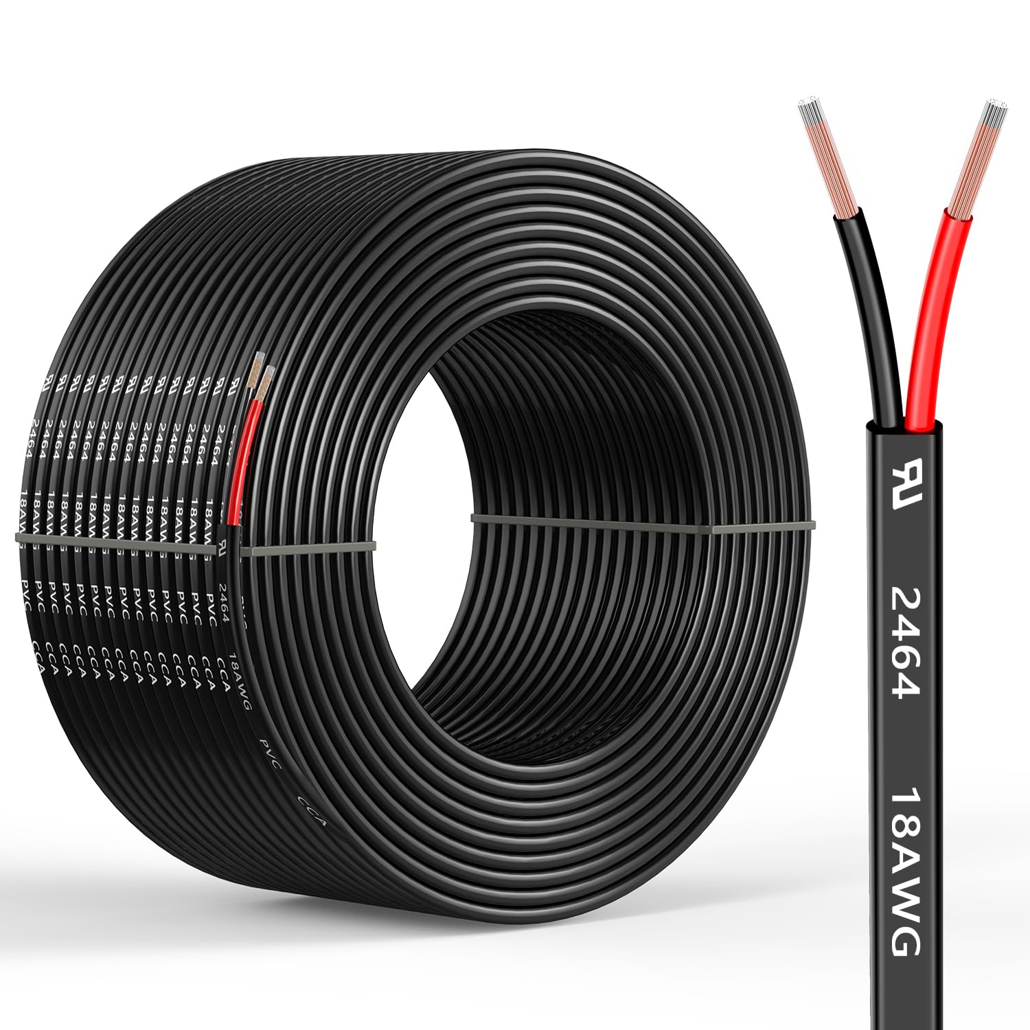 18 Gauge 2 Conductors 150FT Electrical Wire for Versatile Use