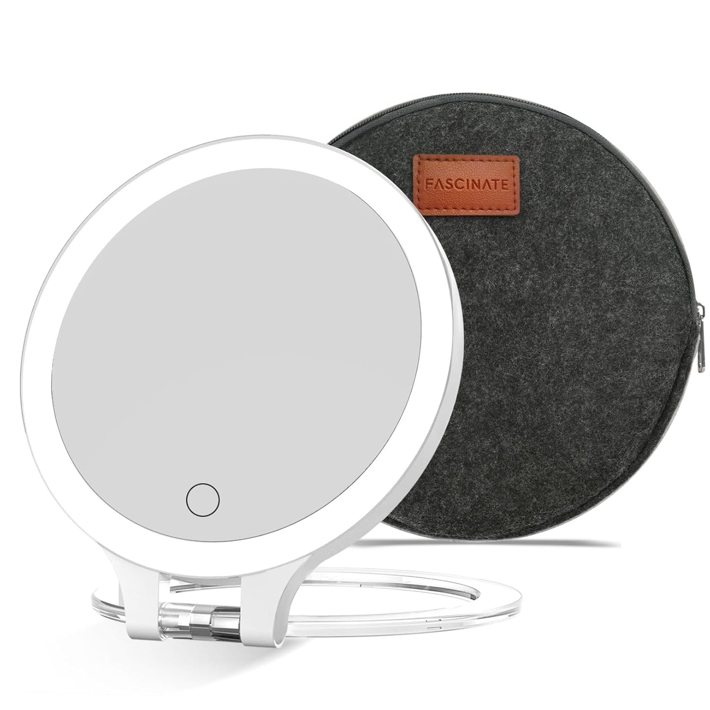 FASCINATE 10X 1X Double Sided Magnifying Makeup Mirror