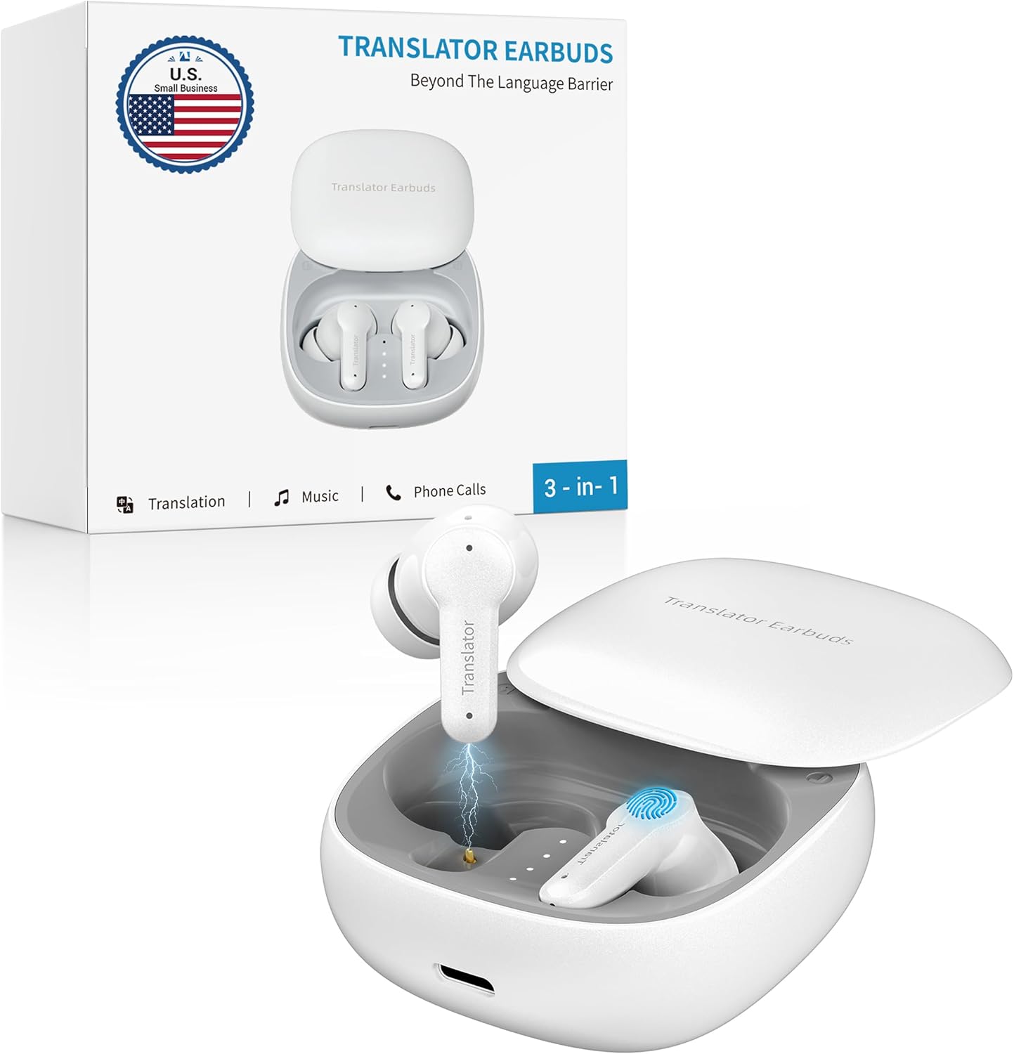 M3 AI Translation Earbuds for Real-Time Language Translation