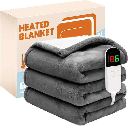 Electric Heated Blanket for Cozy Warmth and Comfort