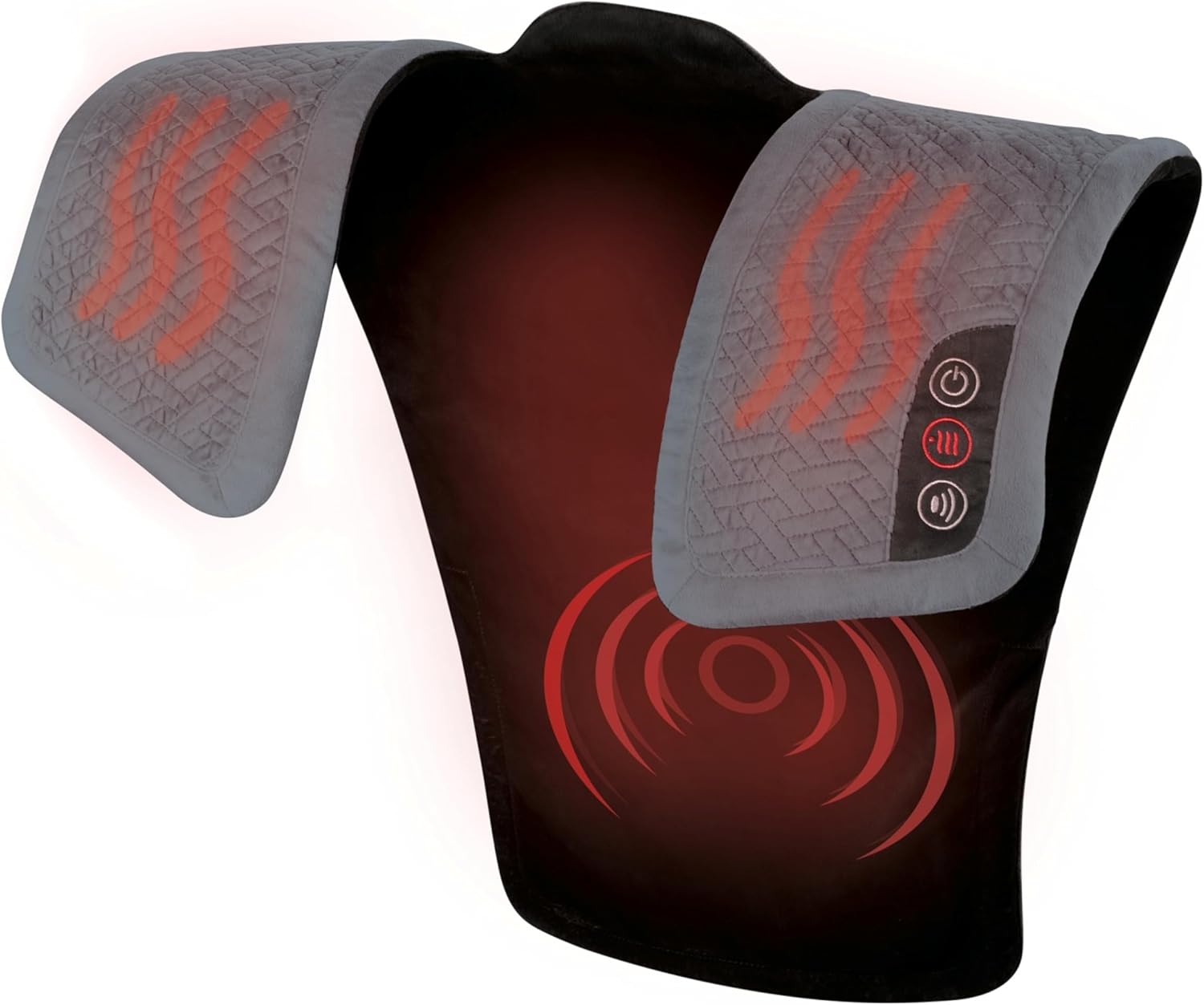 Homedics Vibration Heated Shoulder Massager Wrap for Comfort