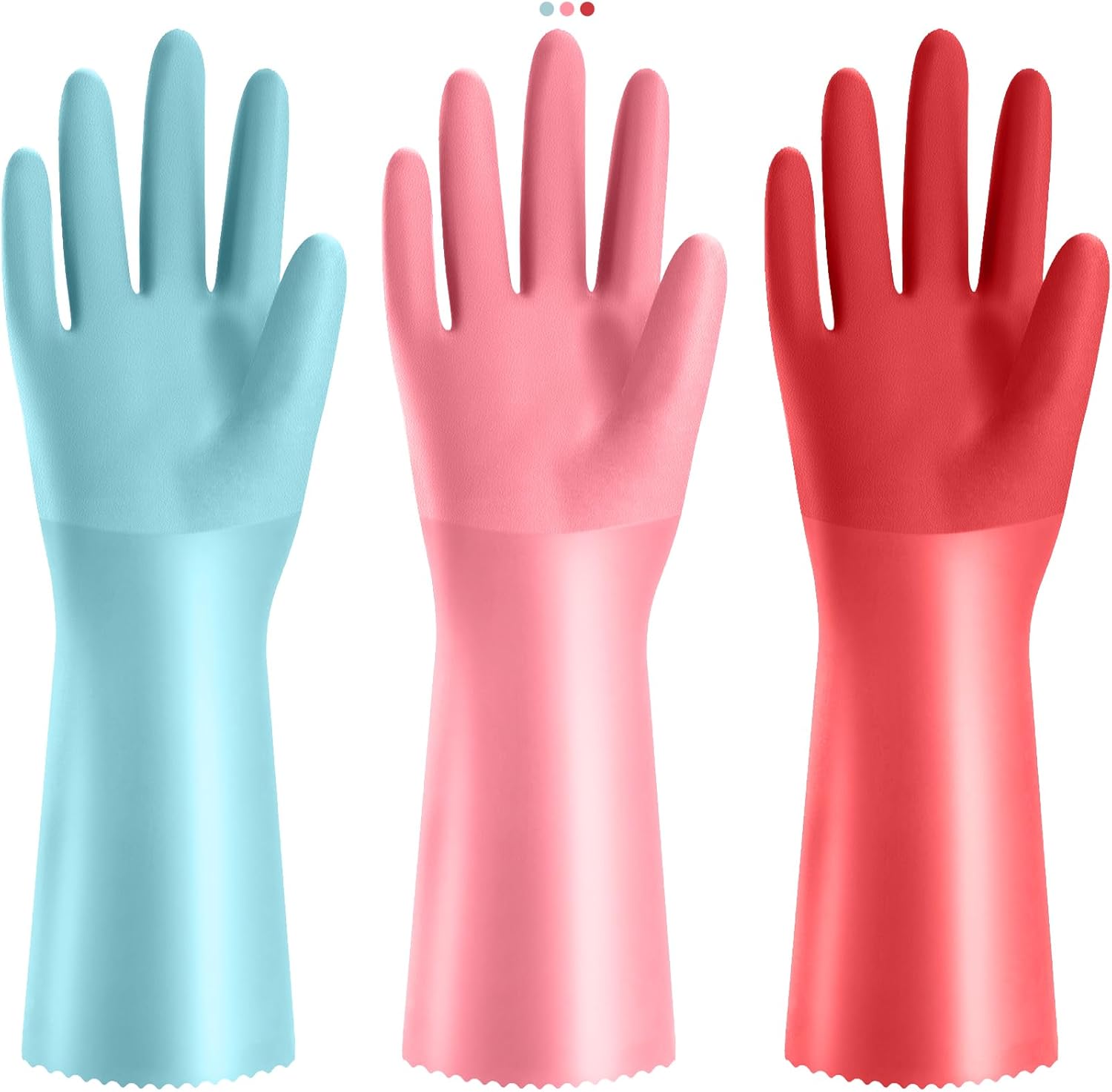 KAQ Anti-Slip Cotton-Lined Dishwashing Gloves